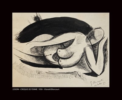 Sketch of Woman 1950 by Unknown